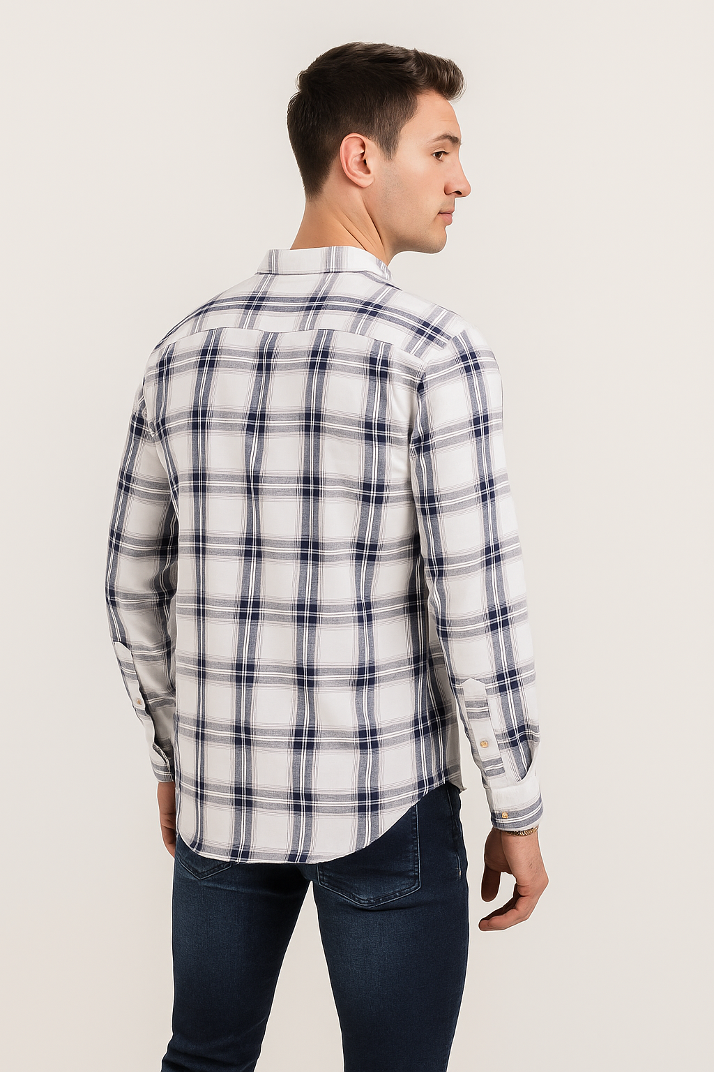Camisas Para Hombre Regular Fit B51105 Blanco