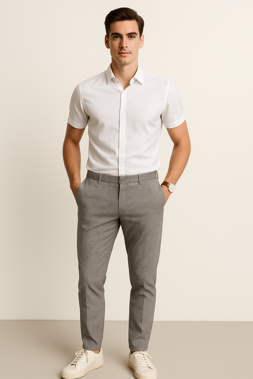 Pantalones Para Hombre Formal De Vestir G45303 Negro