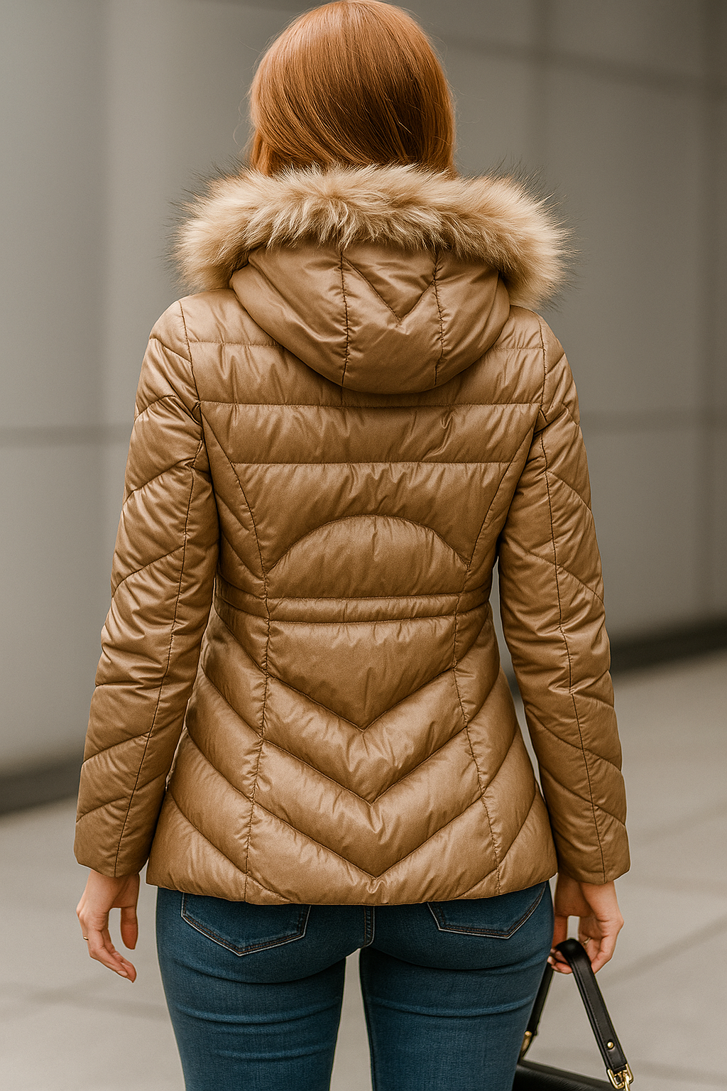 Chamarras Para Mujer Acolchada Con Capucha Q33200 Camel