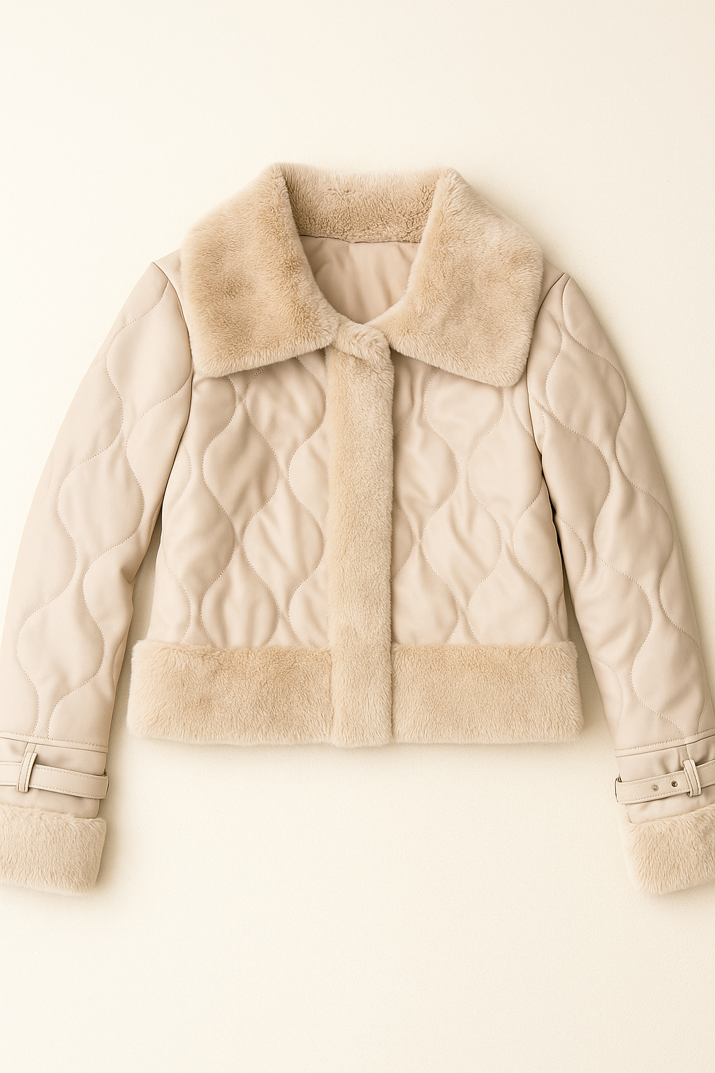 Chamarras Para Mujer Acolchada Con Peluche Q43203 Arena