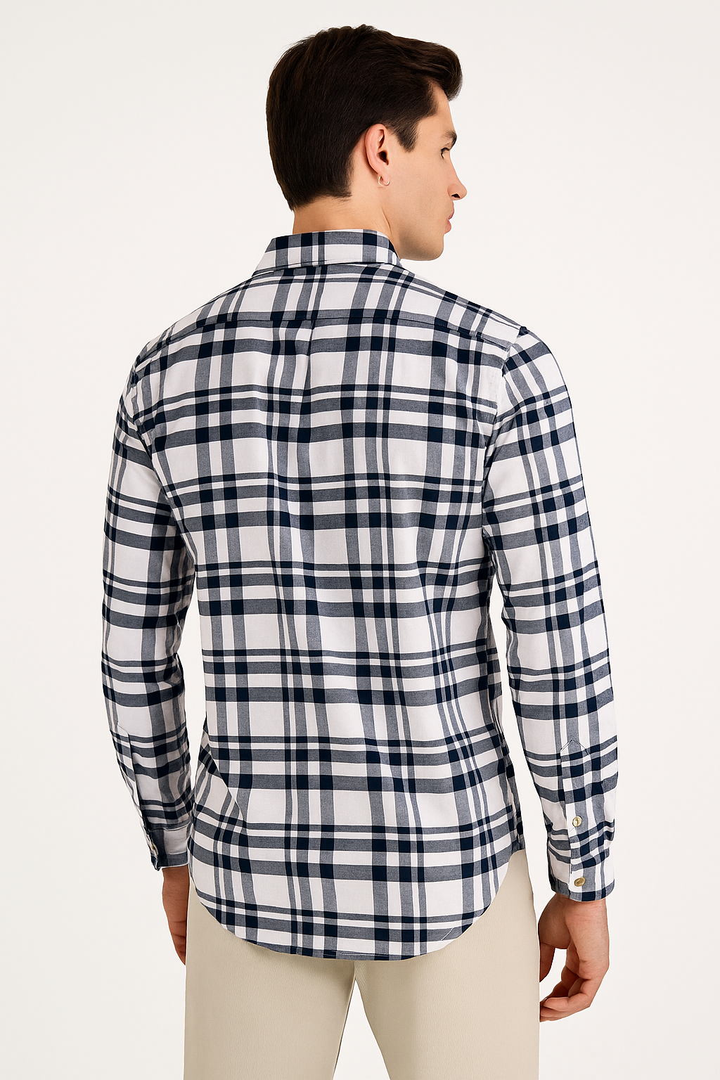 Camisas Para Hombre Regular Fit Oxford B51116 Marino