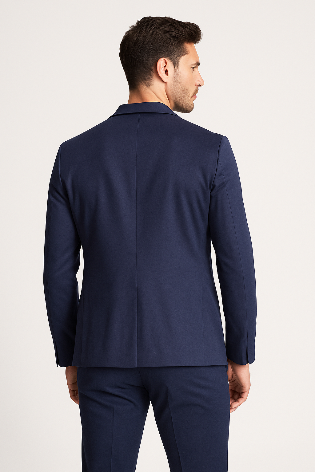 Sacos Para Hombre Liso De Punto FFILATY Marino