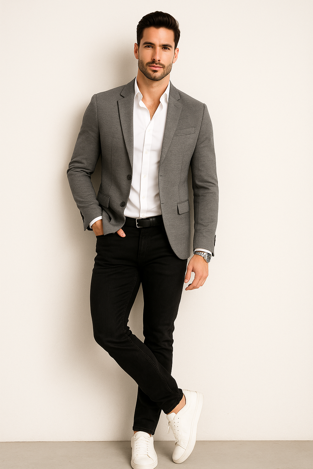 Sacos Para Hombre Liso De Punto FFILATY Oxford