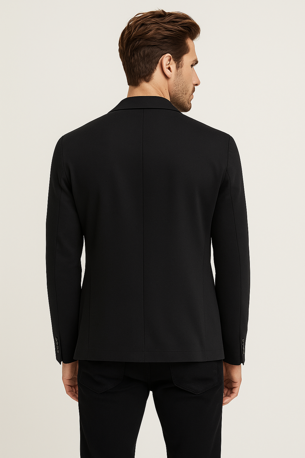 Sacos Para Hombre Liso De Punto FFILATY Negro