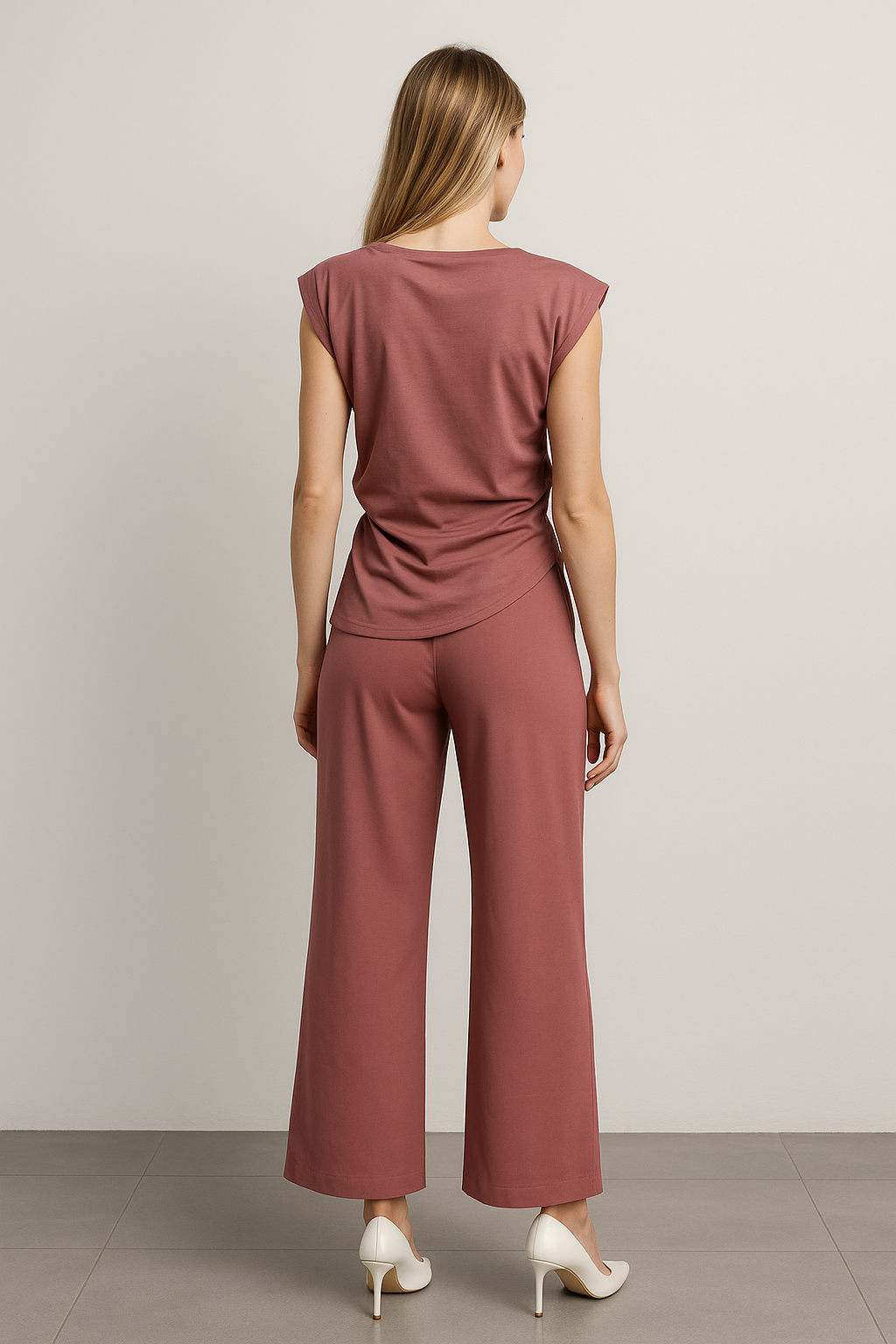 Blusas Para Mujer Asimétrico Hombros Estructurados N53131 Mauve