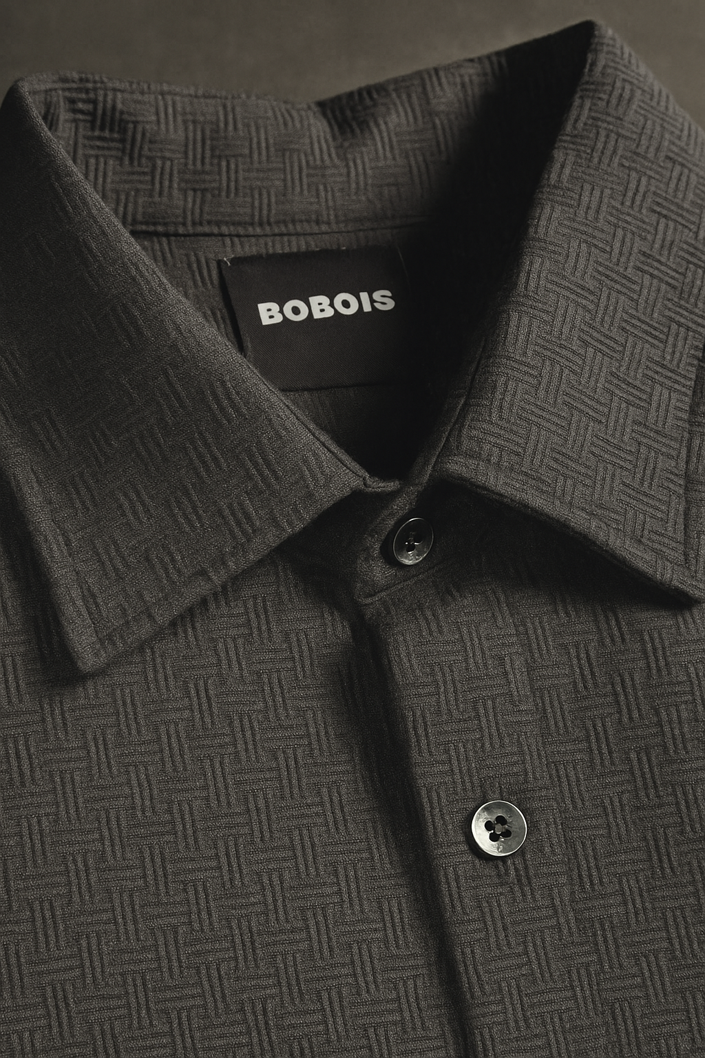 Camisas Para Hombre Jacquard Montex B55327 Negro