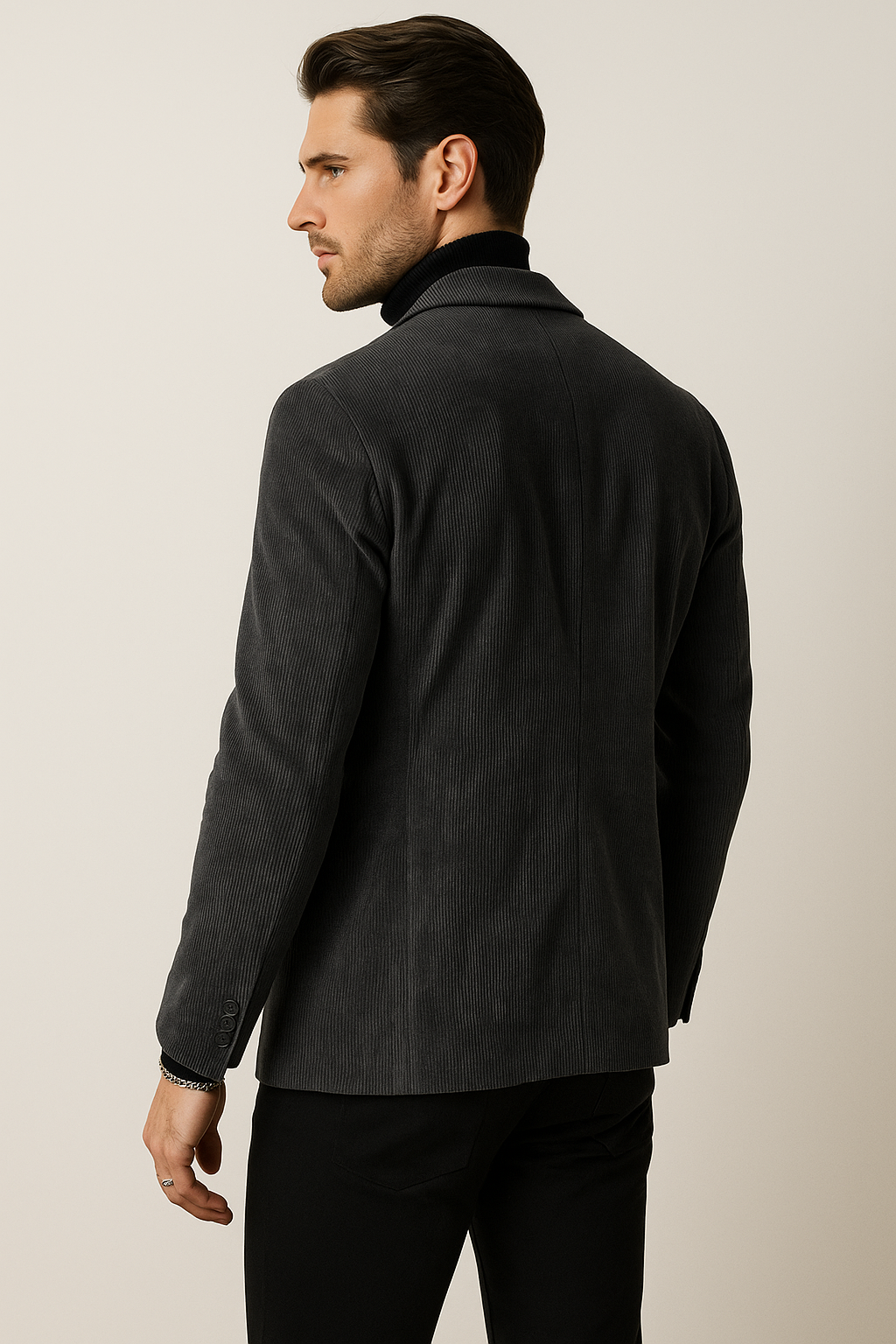 Sacos Para Hombre Tipo Pana FPANA Negro