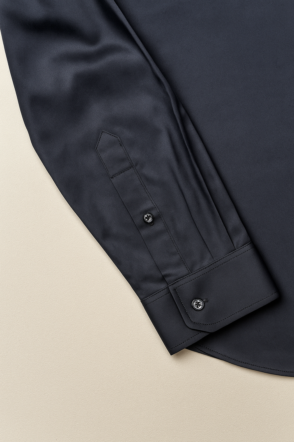 Camisas Para Hombre Satinada Stretch Formal BPOPSS Marino