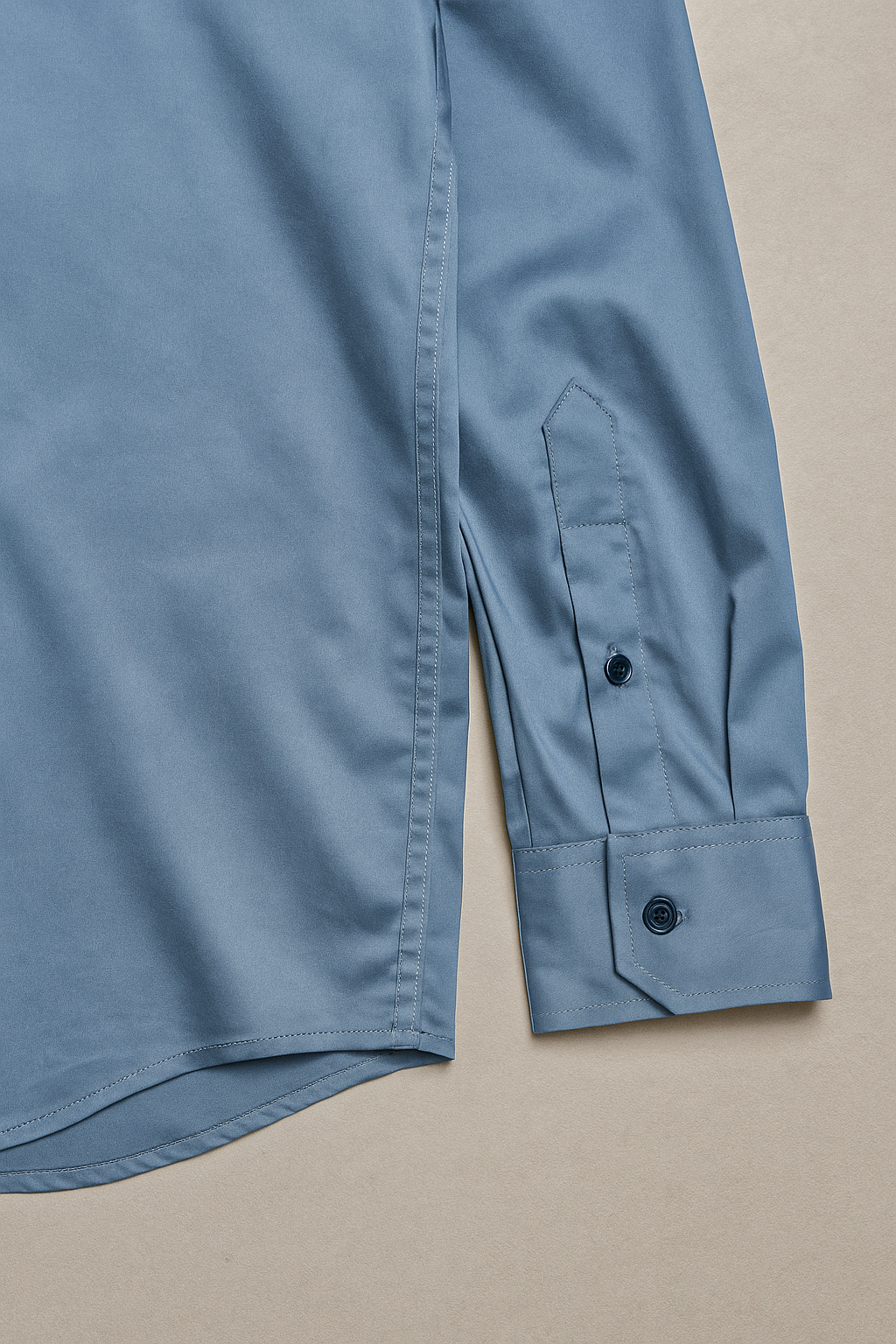 Camisas Para Hombre Satinada Stretch Formal BPOPSS Azul