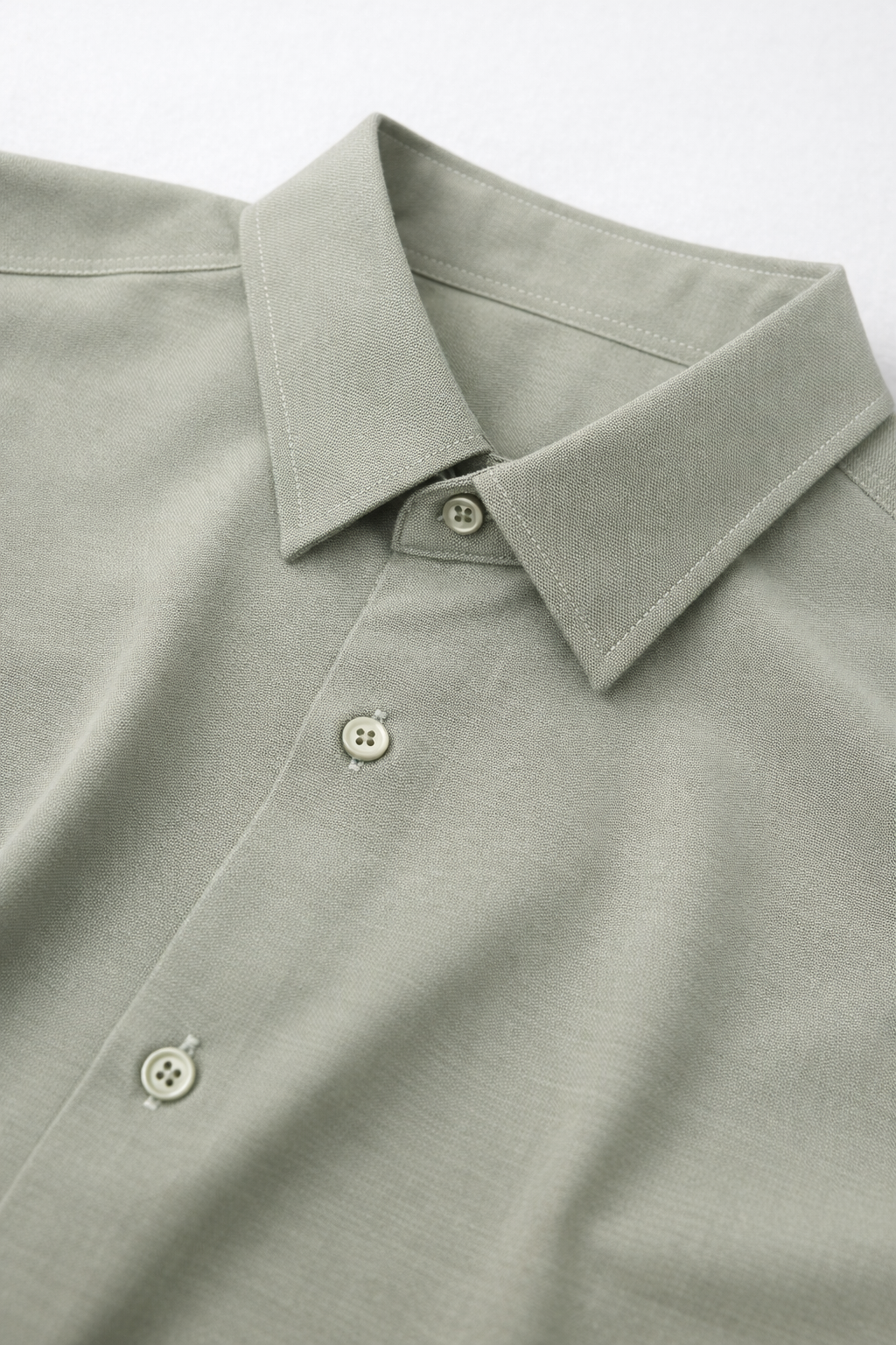 Camisa para Hombre Manga Larga Piqué Stretch Sin Arrugas B61401 Sage