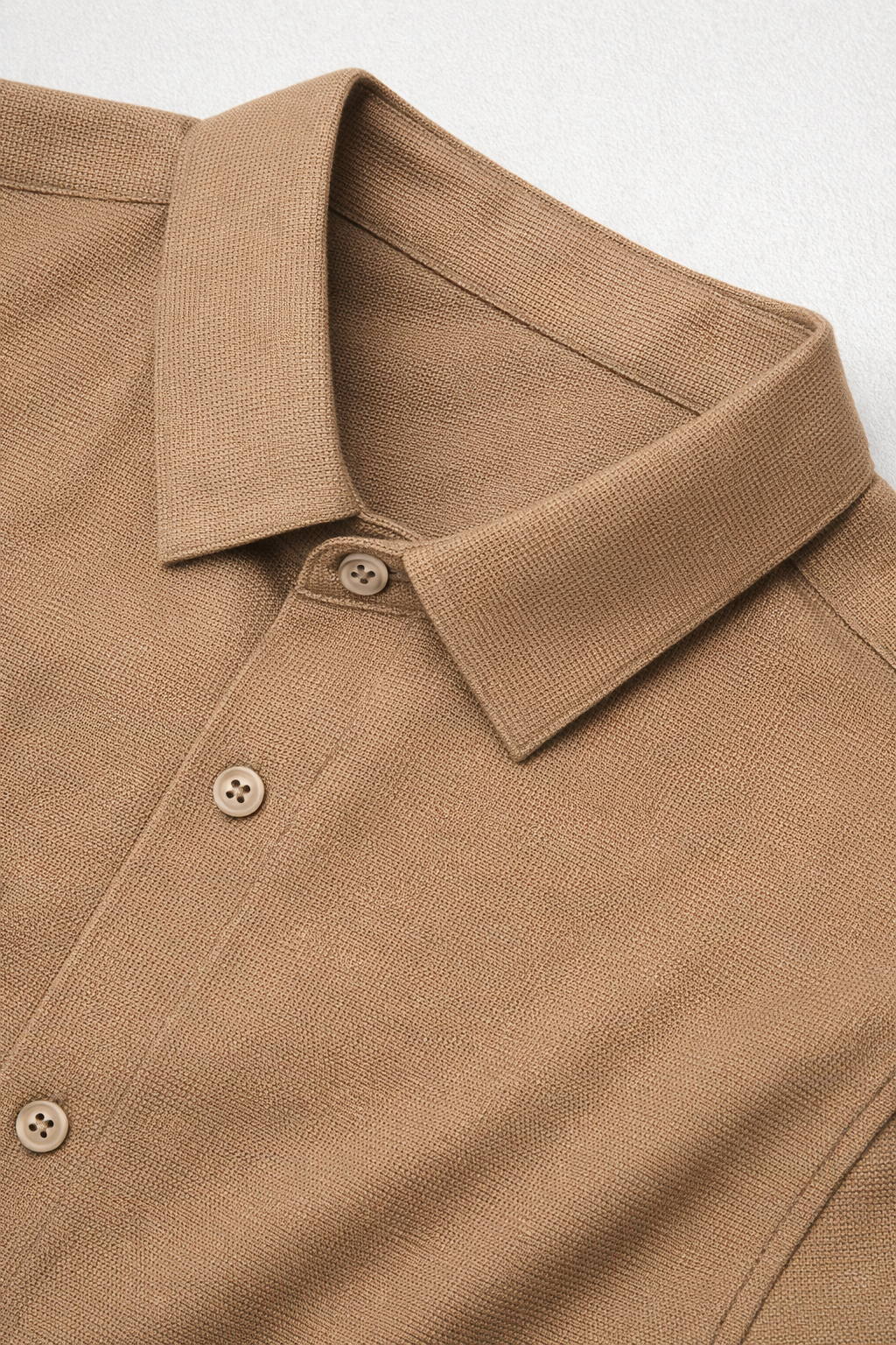 Camisa para Hombre Micropanal Antiarrugas B61403 Camel