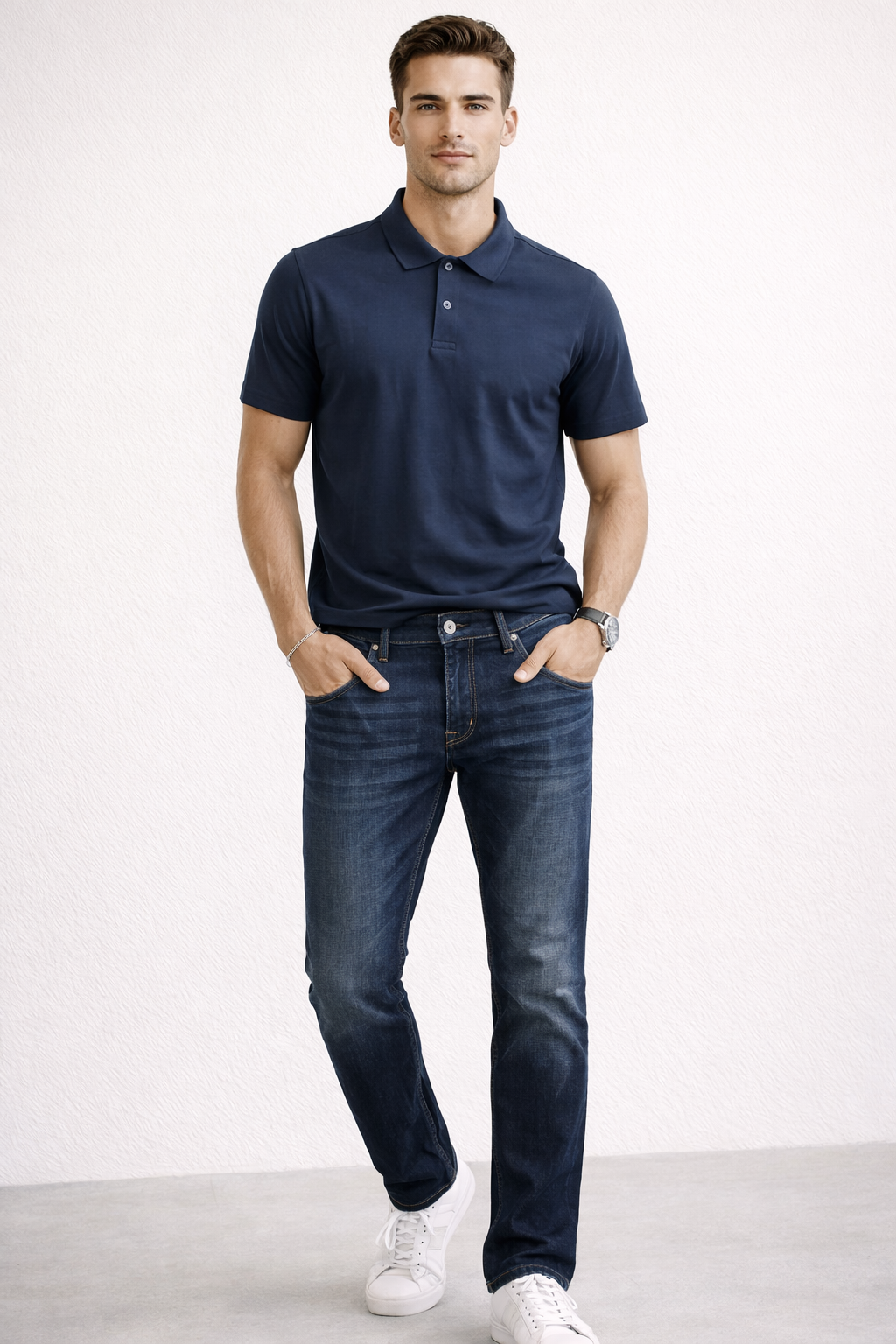 Jeans Para Hombre Mezclilla Slim Fit JSLIM Dark Stone