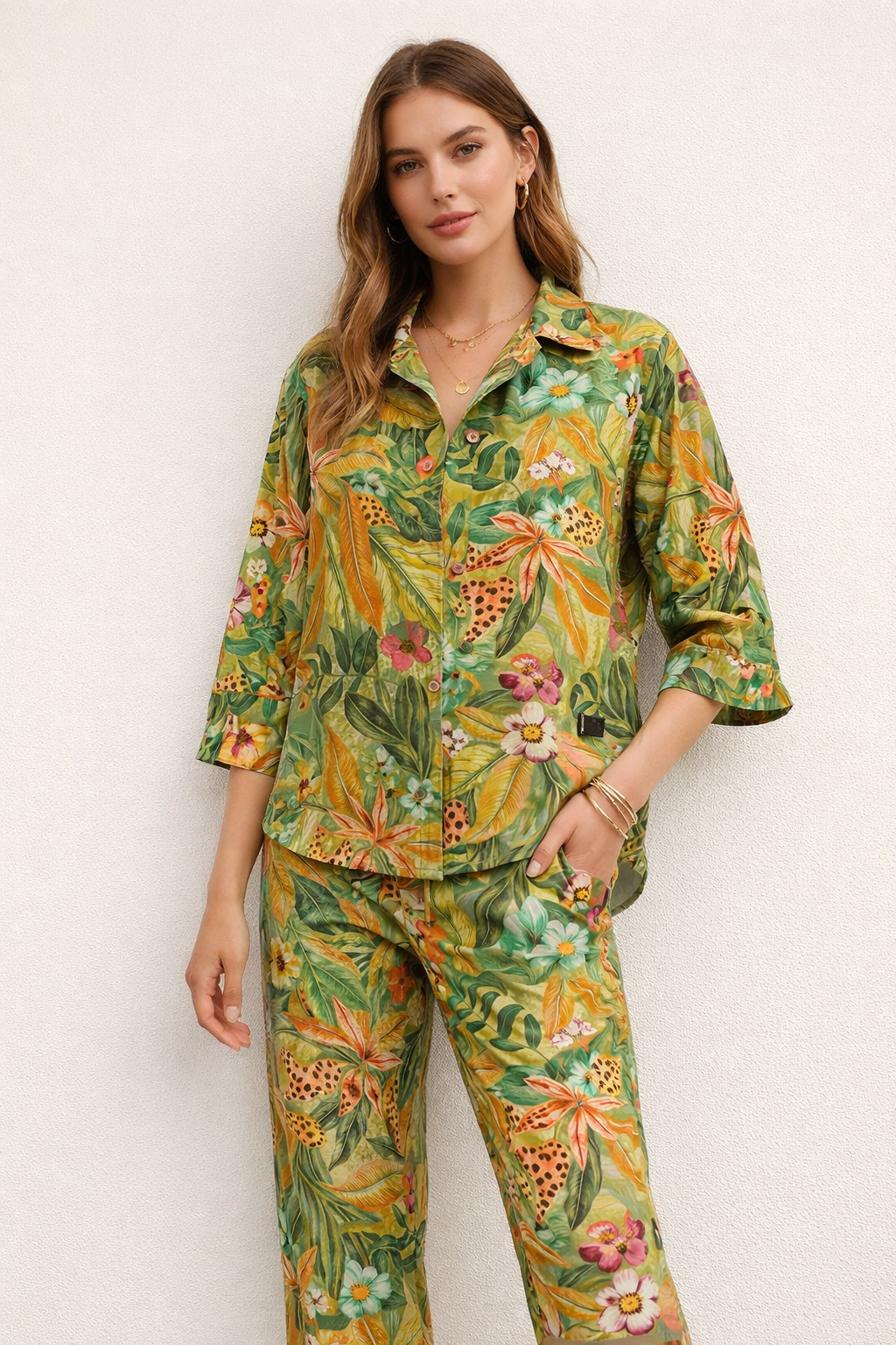Blusas Para Mujer Camisera Corte A Lino N61128 Unico