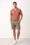 Bermudas Para Hombre Lino Ligero Para Verano G61453 Olivo