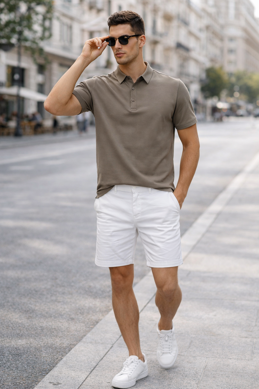 Playera Polo para Hombre Piqué Super Stretch Transpirable A61411 Gris