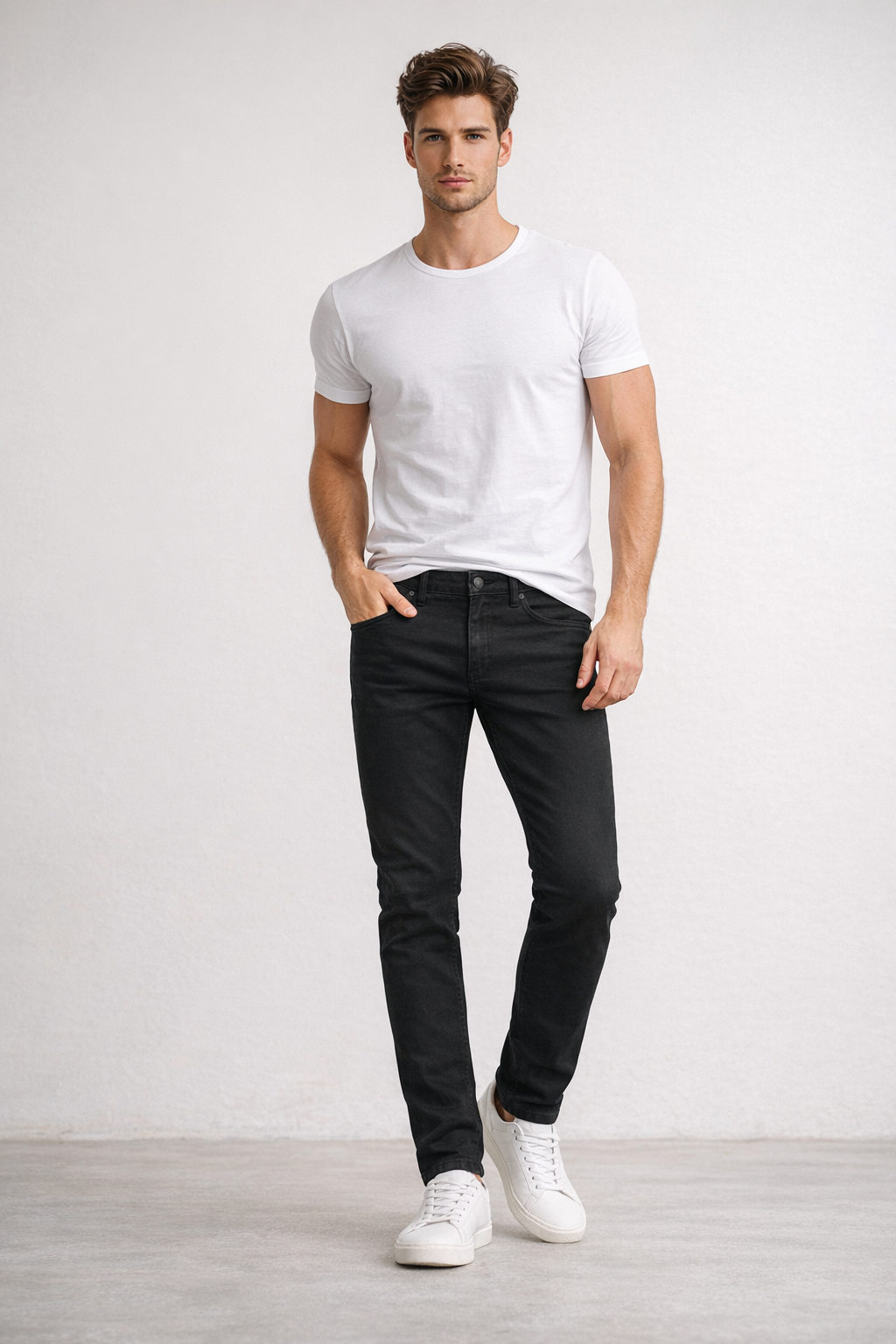 Jeans Para Hombre Mezclilla Slim Fit JSLIM Negro
