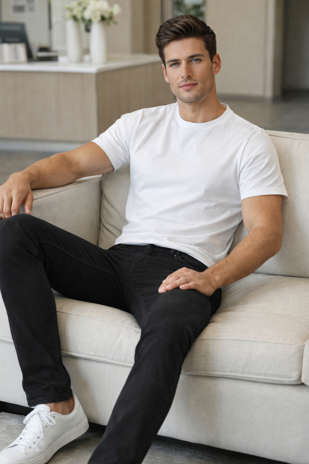 Jeans Para Hombre Mezclilla Slim Fit JSLIM Negro