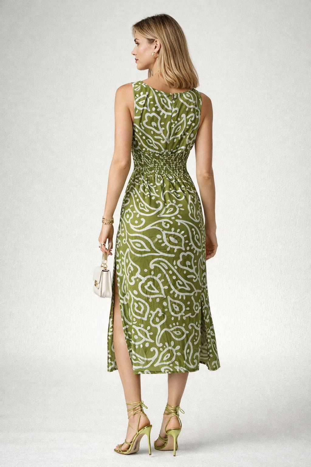 Vestidos Para Mujer Sin Mangas Con Nudo S61107 Unico