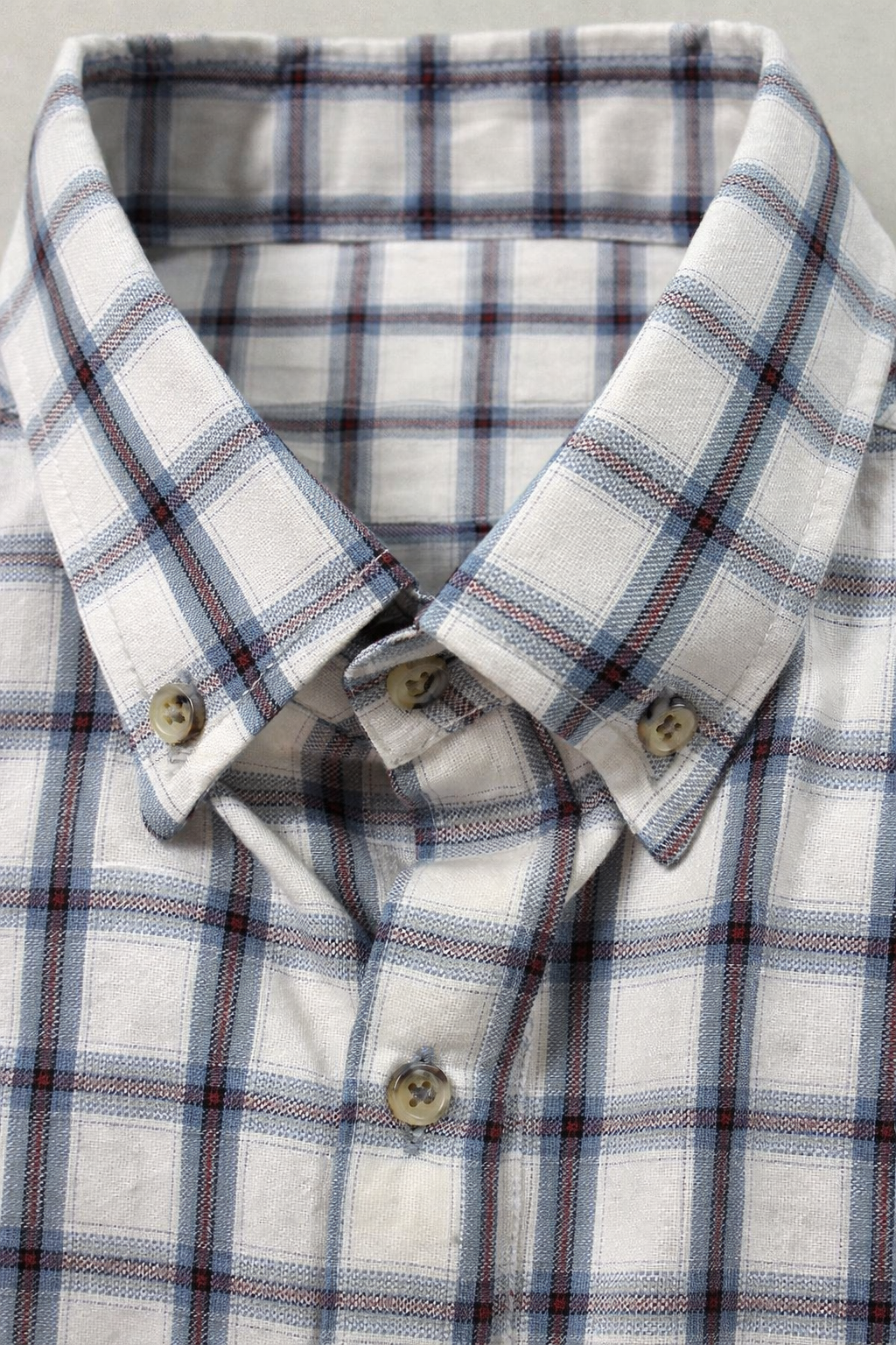 Camisas Para Hombre De Algodón Estampado Cuadros B61104 Beige