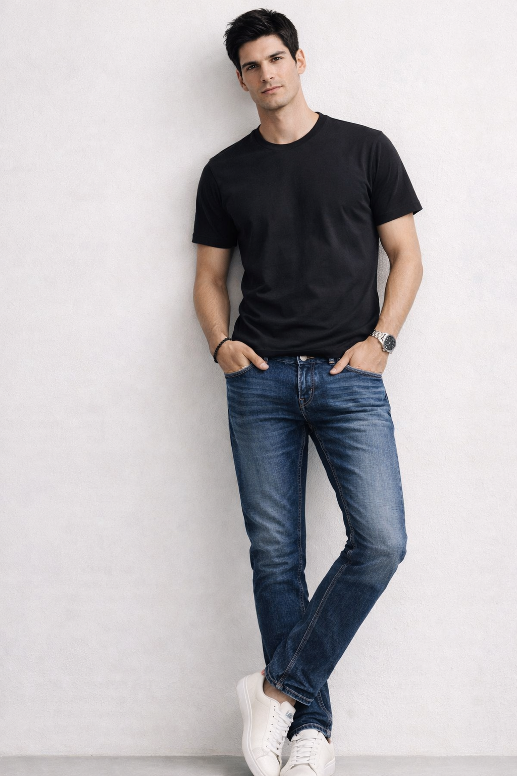 Jeans Para Hombre Mezclilla Indigo Slim J61103 Azul