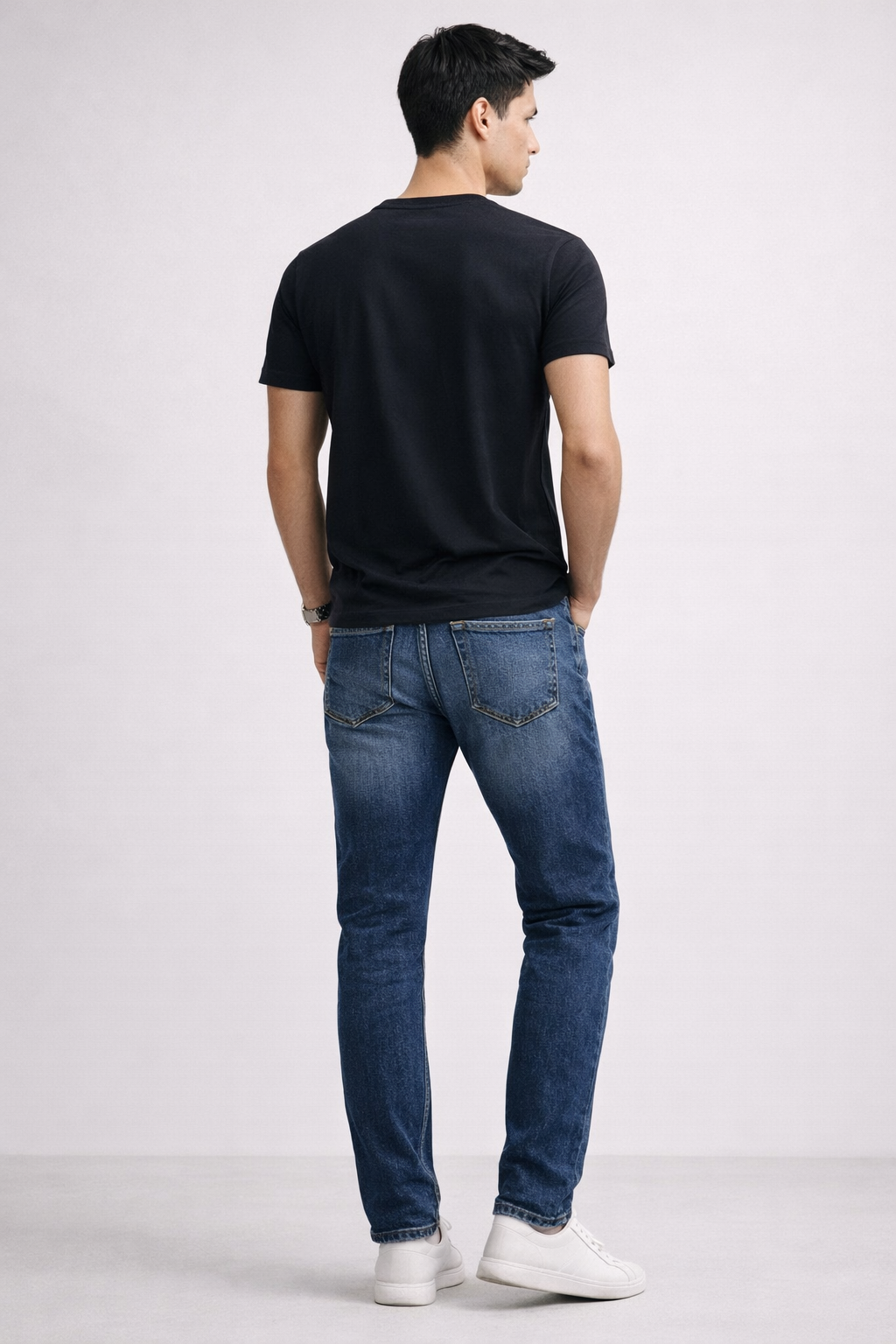 Jeans Para Hombre Mezclilla Indigo Slim J61103 Azul