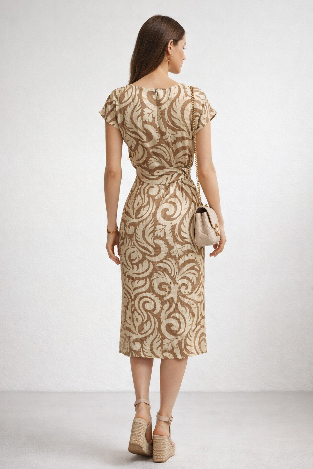 Vestidos Para Mujer Sin Mangas Con Nudo S61108 Unico