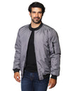 Chamarras Para Hombre Bomber Jacket D35101 Gris