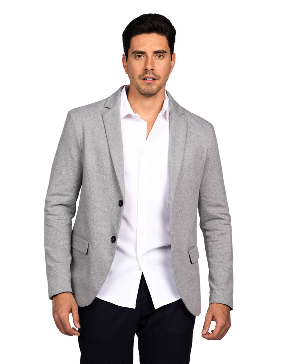 Sacos Para Hombre Liso De Punto FFILATY Jaspe