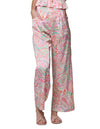 Pantalones Para Mujer Bobois Moda Casuales Tiro Alto Estampado Satinado Pierna Amplia W31122 Hueso