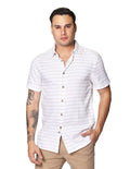 Camisas Para Hombre Bobois Moda Casuales De Manga Corta Cuello Italiano Con Estampado Regular Fit B41376 2