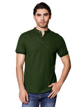 Playeras Polo Para Hombre Cuello Mao A45401 Militar