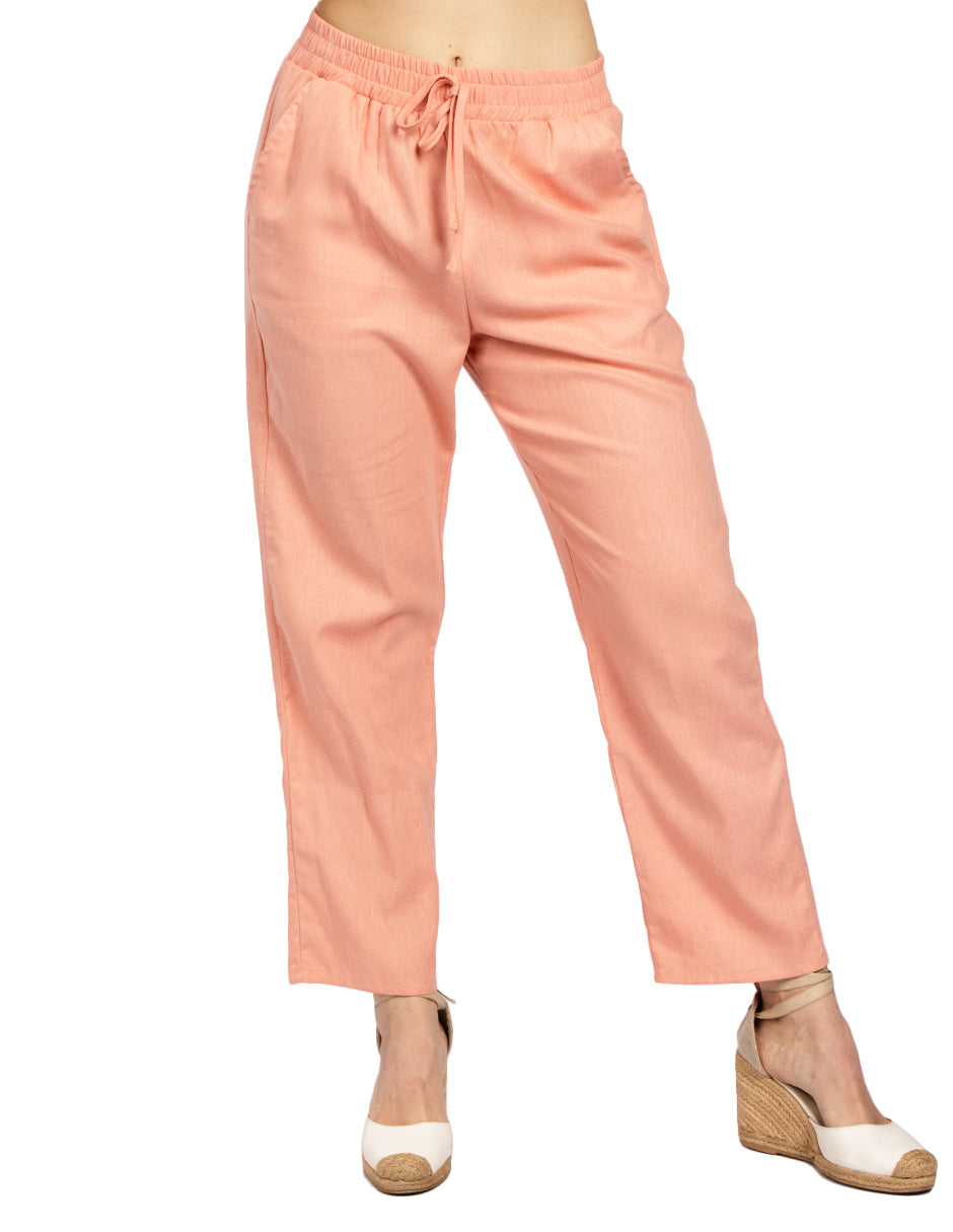Pantalones Para Mujer Ligero Con Jareta W51114 Blush