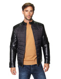 Chamarras Para Hombre Doble Textura D45307 Negro