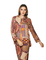 Blusas Para Mujer Camisera Estampada Manga larga N33123 Unico