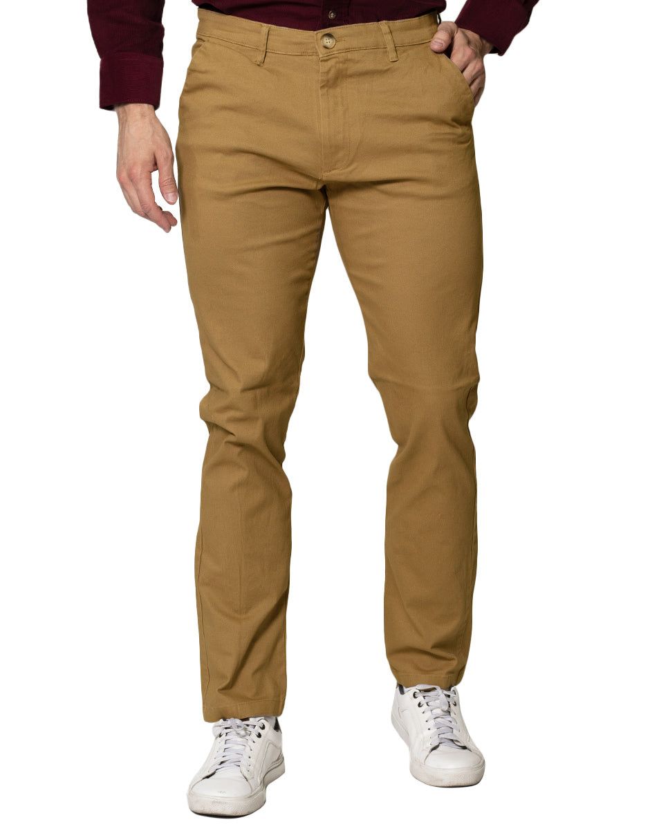 Pantalones Para Hombre Soft Stretch Slim GPAXAR Tabaco