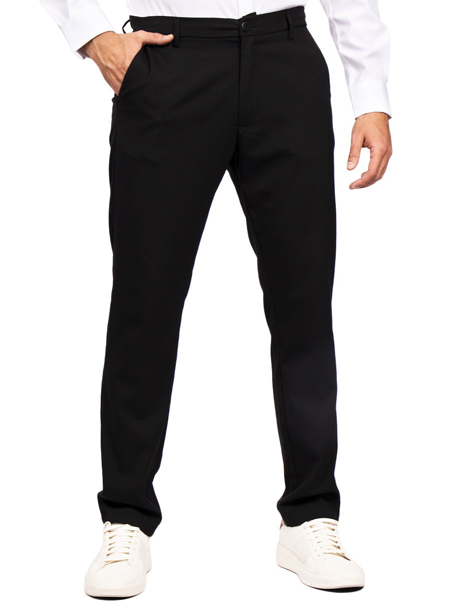 Pantalones Para Hombre De Vestir GPAVES Negro