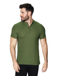 Playeras Polo Para Hombre Cuello Mao Bordado APCMAB Olivo