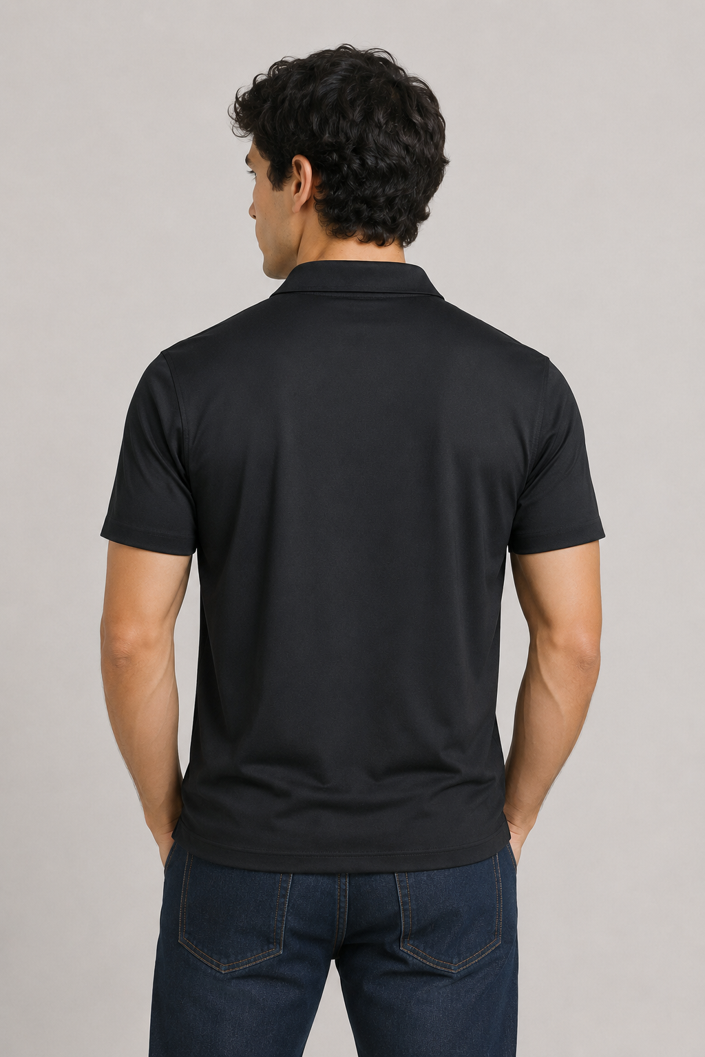 Playeras Polo Para Hombre Premium Sport A55401 Negro