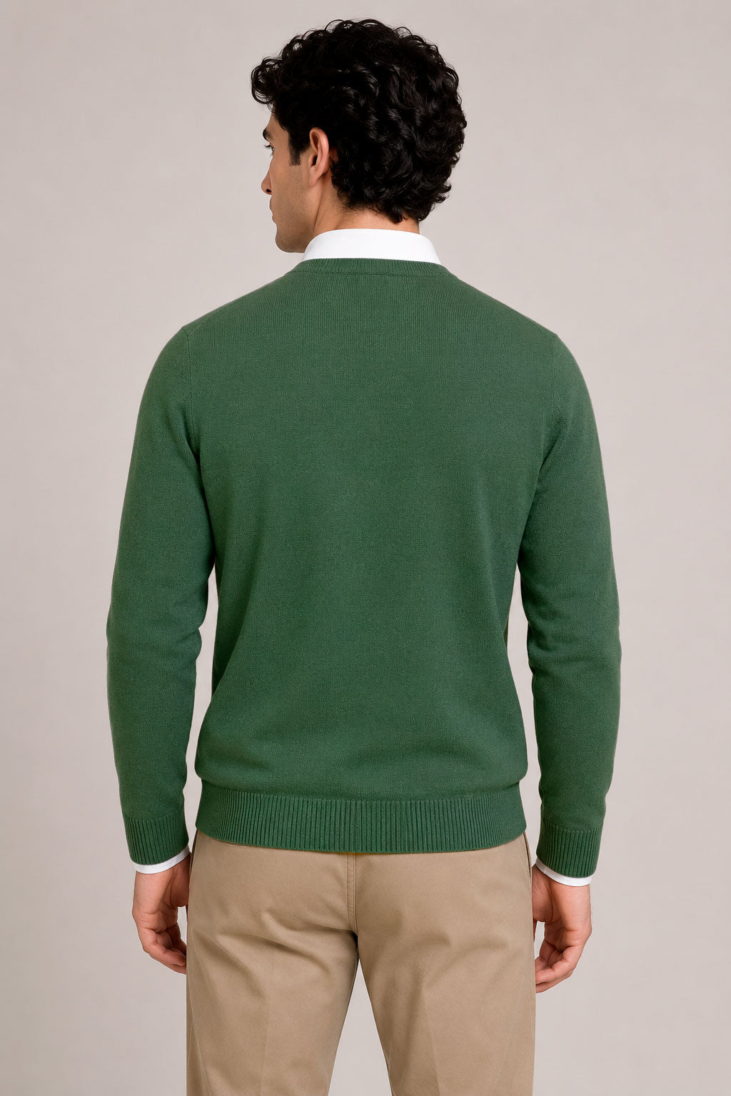Suéteres Para Hombre Básico de Punto Fino E65301 Botella