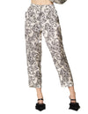 Pantalones Para Mujer Satinado Estampado Paisley W43102 Unico