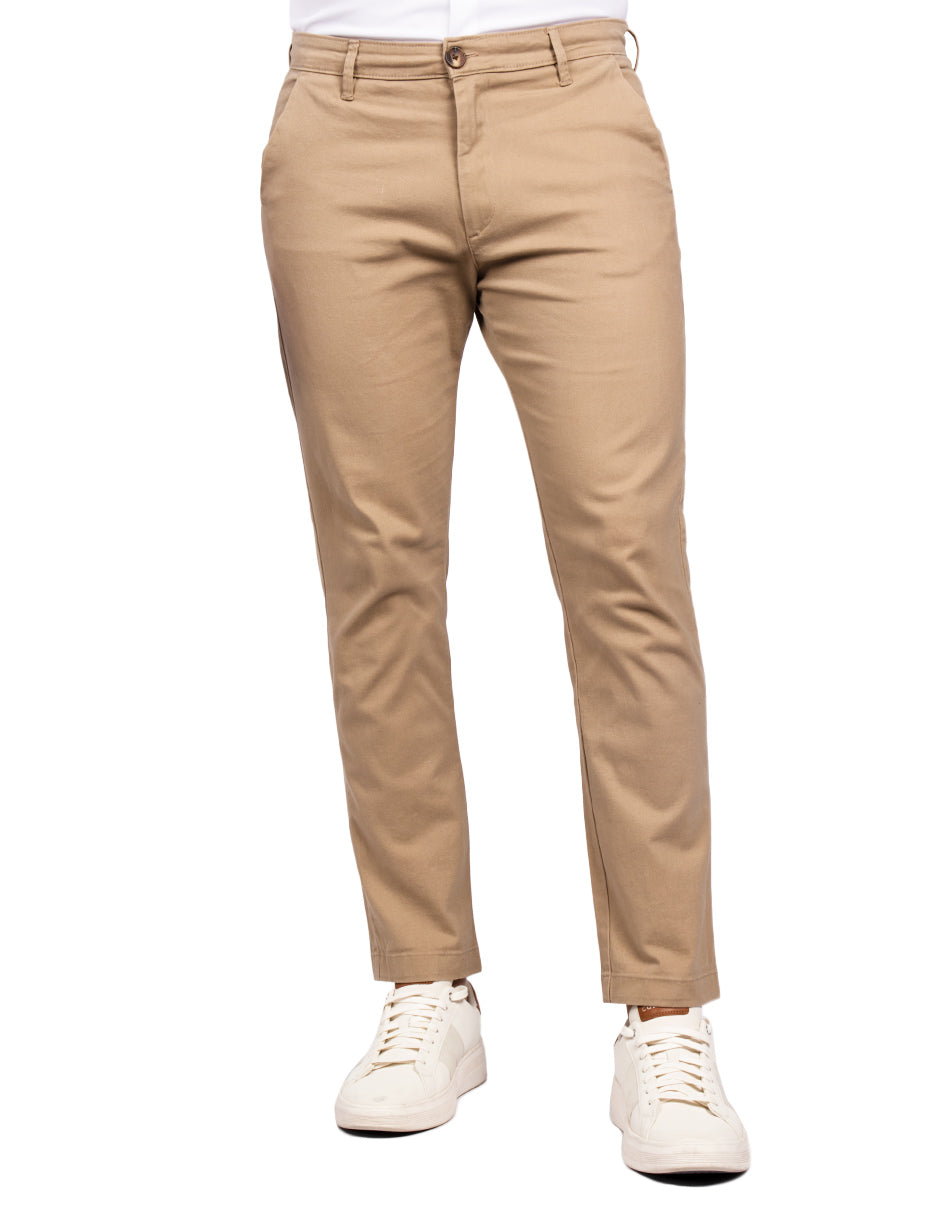 Pantalones Para Hombre Soft Stretch Slim GPAXAR Kaki