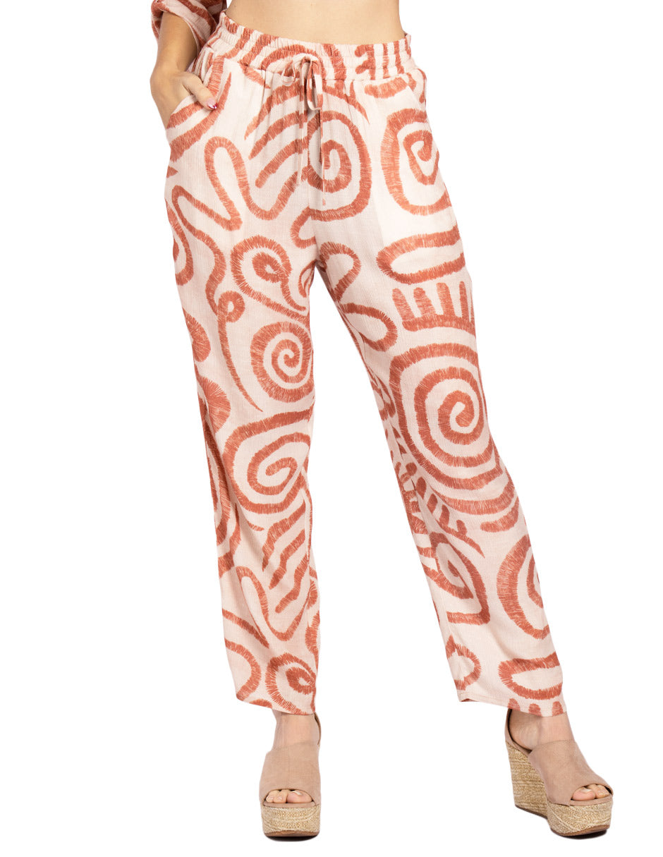 Pantalones Para Mujer Ligero Con Jareta W51123 Rustico