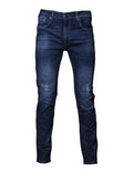 Jeans Para Hombre Bobois Moda Casuales Pantalones De Mezclilla Corte Slim Rasgados  J35114 Azul