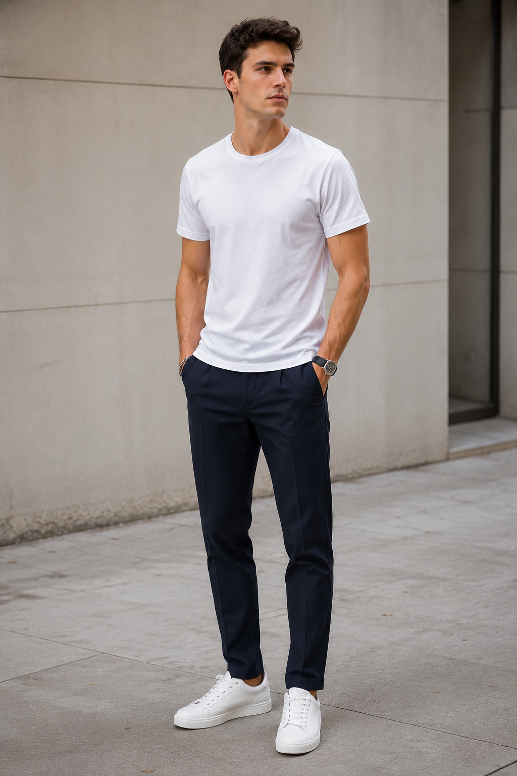 Playeras Para Hombre Manga Corta Micro Pique A61301 Blanco