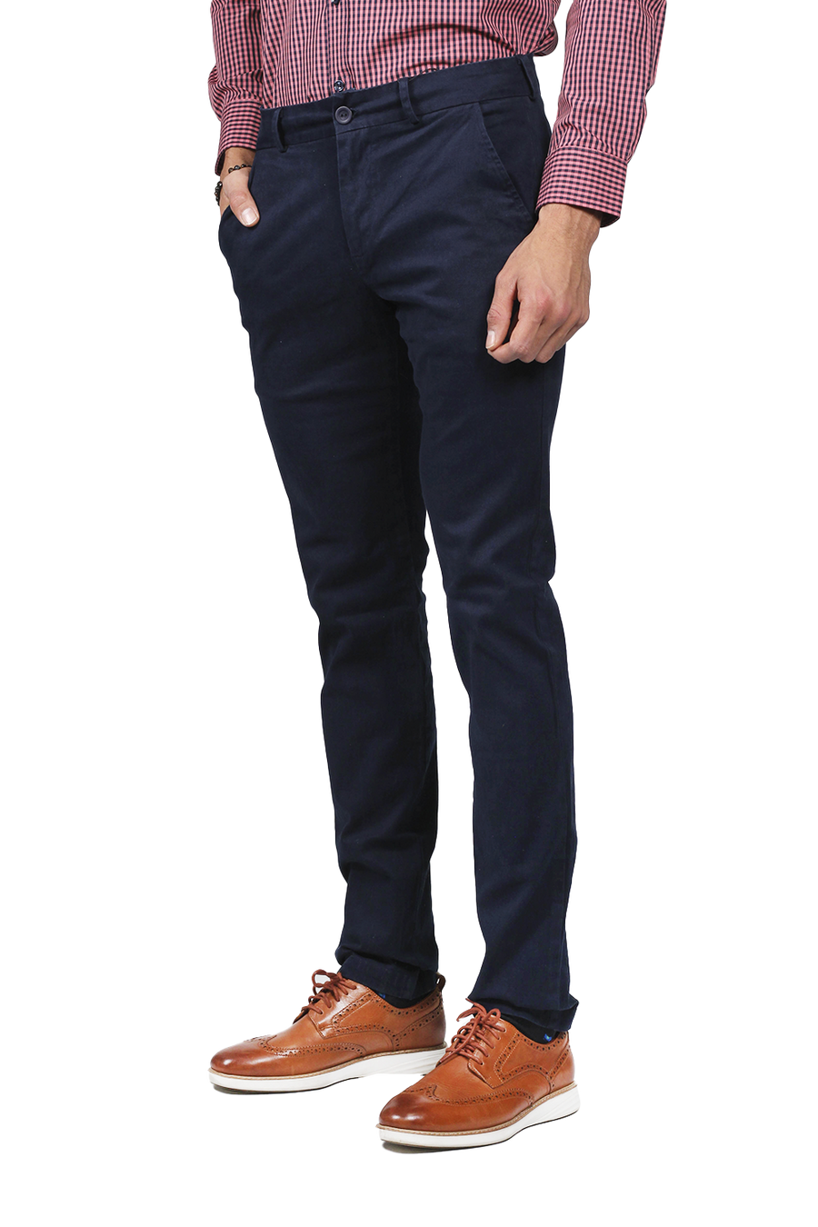 Pantalones Para Hombre Soft Stretch Slim GPAXAR Marino BOBOIS