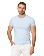 Playeras Para Hombre Cuello Redondo Basica APCR Cielo