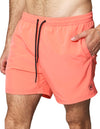 Trajes De Baño Para Hombre Bobois Moda Casuales Bañador Liso Con Logo G41450 Naranja