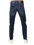 Jeans Para Hombre Bobois Moda Casuales Pantalones De Mezclilla De Corte Slim Deslavados J41108 Azul