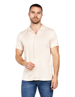 Camisas Para Hombre Relaxed Fit Satinada B51351 Beige