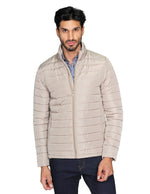 Chamarras Para Hombre Cuello Alto Con Relleno D15102 Beige